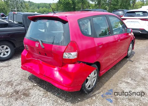 2008 Honda Fit Sport из США, поврежденный, VIN JHMGD38608S029199